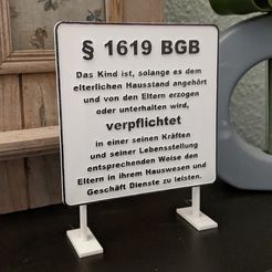 paragraph1619.jpg STL-Datei § 1619 BGB deutsches Rechtszeichen kostenlos・Design für 3D-Drucker zum herunterladen