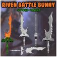 Wy BOTTLE LTT Riven Battle Bunny Sword  [ League of Legends ]