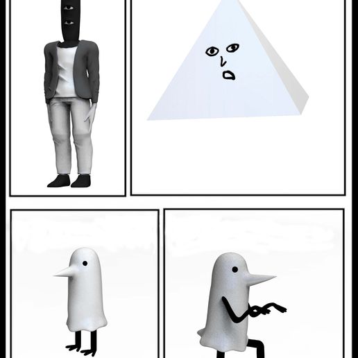 👾 Oyasumi punpun figures・ STL File for ・Cults