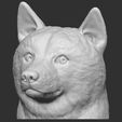 1.jpg Doge meme Shiba Inu head for 3D printing