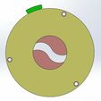 Rotating Iris mechanism-2 blades-4.jpg STL-Datei Rotating iris diaphragm-2 blades・3D-druckbares Modell zum Herunterladen
