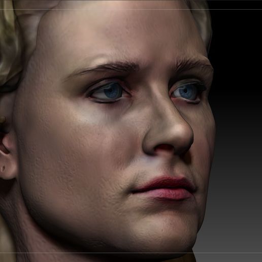 Dolores_0008_Layer 7.jpg Fichier OBJ Dolores Abernathy de Westworld Evan Rachel Wood Buste de Rachel Wood・Design pour imprimante 3D à télécharger, JanM15
