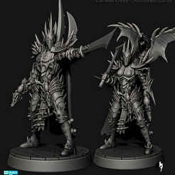 Armored_Lords.png Fichier 3D Elfes maudits - Seigneurs en armure・Modèle pour imprimante 3D à télécharger