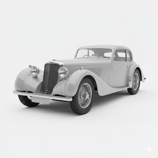 Talbot AV105 car statue STL, snap fit car STL, assembly car STL, hyper detailed car STL, car figurine STL, car interior STL, tuner car STL, street racing car STL, classic car STL, electric car STL, 1:32 car STL, realistic car STL, car file STL, 90s JDM ST