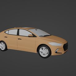1.png Archivo STL Hyundai Elantra 2017・Plan de impresión en 3D para descargar