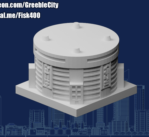 GreebleCity Cyberpunk: The Grand Trunk (I am going to stop mentioning my Patreon soon. I promise) - 3D model önizlemesi