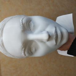 Monica Bellucci bust ready for full color 3D printing