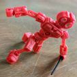 Minibot-Rot-1.jpg STL-Datei MINIBOT - Print in Place / NO SUPPORTS・Vorlage für 3D-Druck zum herunterladen