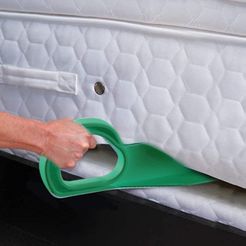 bed.jpg Bed Maker and Mattress Lifter Tool Helps Lift and Hold The Mattress- Can Tuck Sheets or Bed Skirts Alleviating Excess Strain