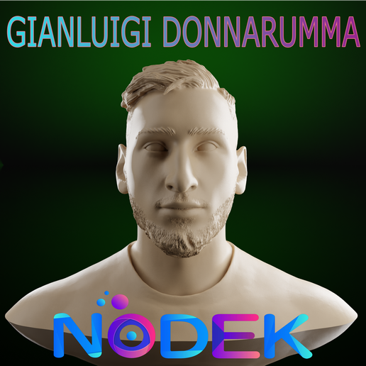 GIANLUIGI-DONNARUMMA-frente.png Bust of Gianluigi Donnarumma - The PSG and Azzurri Giant