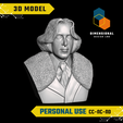 Oscar-Wilde-Personal.png 3D Model of Oscar Wilde - High-Quality STL File for 3D Printing (PERSONAL USE)