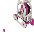 Image0005b.png Windup Bunny 2 With a PLA Spring Motor and Floating Pinion Drive