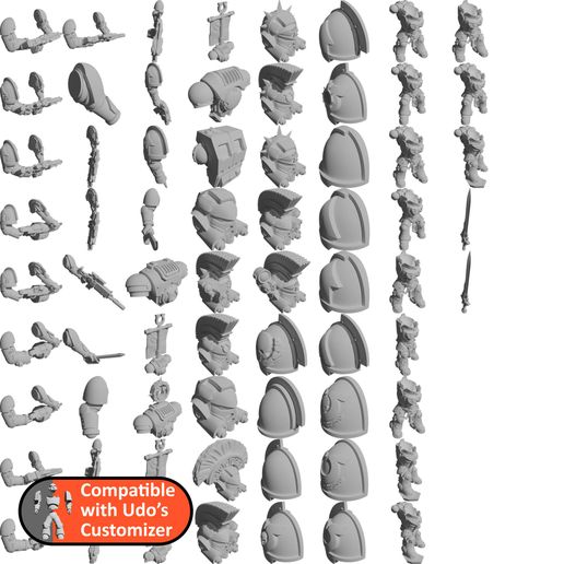 Heavy Prime Space Soldiers Library 3D model