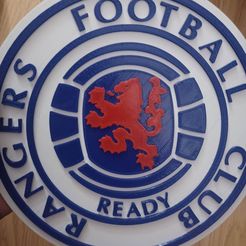 rangers.jpg Archivo STL Placa de pared de 22 cm del Glasgow Rangers Football Club・Plan de impresión en 3D para descargar