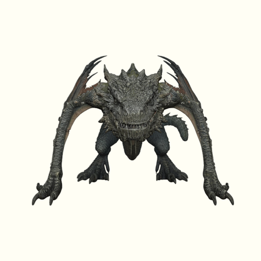 🐉 Ashclaw Wyrm – Crouching Battle Dragon・Free STL File for 3D printing ...