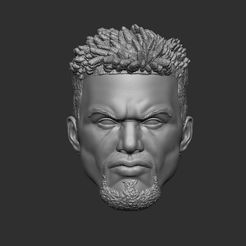 jace-fox-unmasked-batman-headsculpt-for-action-figures-3d-model-5303a4e154.jpg STL file Jace Fox Unmasked Batman Headsculpt for Action Figures・3D printable model to download