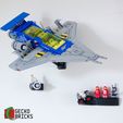 1.jpg Wall mount for LEGO Galaxy Explorer Space Ship 10497