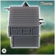 5.jpg Set of two medieval warehouses with large wooden doors slate roofs (19) - Medieval Gothic Feudal Old Archaic Saga 28mm 15mm RPG