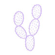 f3.STL Cactus Line Art