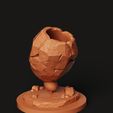 D21.14.jpg Floating Rock Pen Holder STL | Stylized Desk 3D Print | Office Art