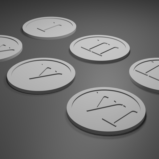 Embossed-Roman-Numerical-Objective-Markers.png Simple Tabletop Objective Markers