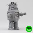 Robby_05.jpg 3D-Datei Der faltbare Roboter Robby・Modell zum Herunterladen und 3D-Drucken