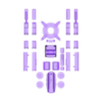 Anti-spacecraft-missile-v1.5-customizable layout.obj -MHW03C- Mecha Anti-spacecraft missile launcer turret 3D print model