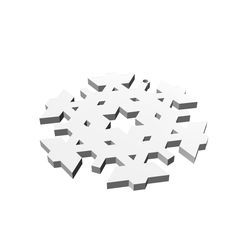 3.jpg Archivo STL Adorno navideño de copo de nieve_3・Plan de impresora 3D para descargar, miniul
