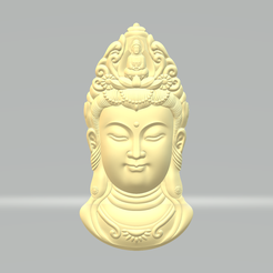 1.png Fichier STL Pendentif Bodhisattva Guanyin Modèle d'impression 3D・Design pour imprimante 3D à télécharger