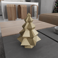 HighQuality4.png 3D Christmas Tree 4 Piece Decor with 3D Stl Files & Christmas Ornament, 3D Printing, Christmas Decor, 3D Printed Decor, Christmas Kits