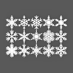 snowflake3.jpg Christmas ornaments set - Snowflake
