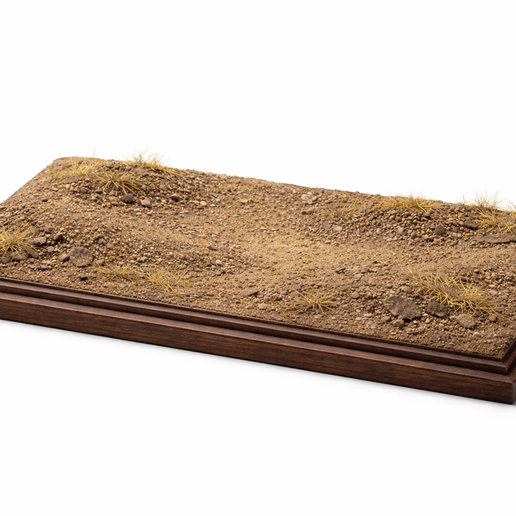 WW1 Battlefield Diorama Base STL - 3D Printable Military Terrain Display Stand - 1/35 1/16 Scale Digital Download