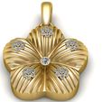 1.jpg FLOWER SILVER PENDANT 3D PRINTABLE MODEL