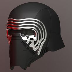 233d32ad129990d4c583c6db55ea5e17_display_large.jpg Archivo STL gratis Casco Kylo Ren・Plan de la impresora 3D para descargar