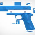 046.jpg Remington 1911 Enhanced pistol from the game Tomb Raider 2013 3D print model3