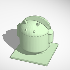 t725.png STL file Android Bot Charger Phone Stand・3D printing design to download