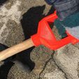 522f48c2-faad-4867-be2a-02088e444ee3.JPG High durability replacement snow shovel for 29mm wood handle remix with 30% plastic savings and better reliability.