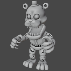 3D file FNAF / Five Nights at Freddy's Glamrock Freddy Figurine 4 🎃・3D  printable model to download・Cults