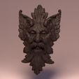 front-facing.jpg Green Man Sculpture Wall Ornament