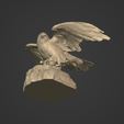 R12.png Lowpoly Eagle Statue - Figurine