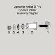 5.jpg Archivo STL PORTACARRETES JGMAKER ARTIST D PRO V2・Modelo de impresión 3D para descargar
