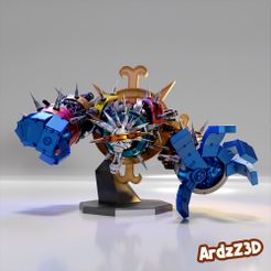 PunkRotten.jpg Fichier STL Punk Rotten Kid One Piece・Modèle à télécharger et à imprimer en 3D