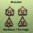 IMG_7392.jpg STL-Datei 4 Poop #2 Necklaces, Armbänder, Earrings, Jewelry・Modell zum Herunterladen und 3D-Drucken