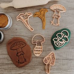 IMG_7093.jpg mushrooms, cookie cutter molds, cutters, 5 designs