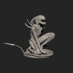 q1.jpg Fichier OBJ gratuit Alien・Idée pour impression 3D à télécharger