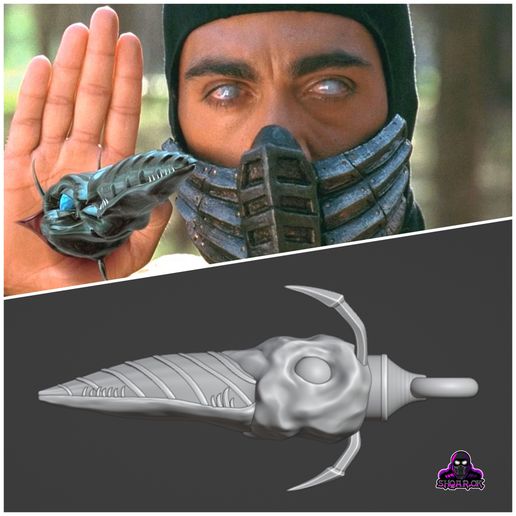 【ねずきん】STLクローン 🦂 Scorpion Kunai from MK 1995 movie・ 3D File for 3D printing・Cults