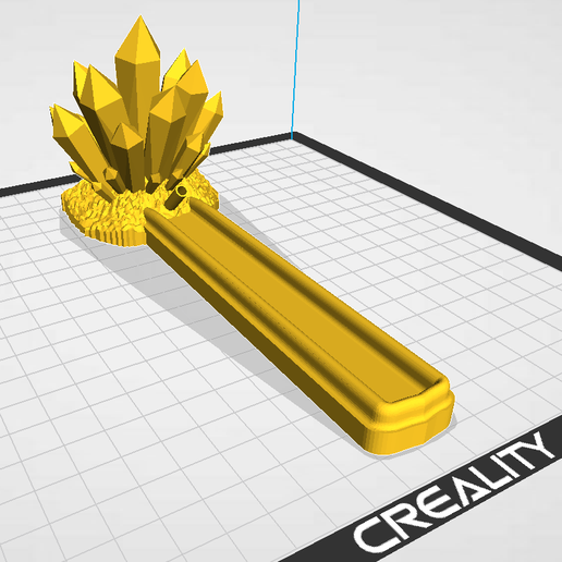 Crystal incense holder - Oligoclase