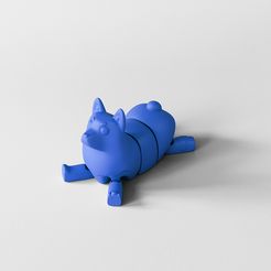 STL file French Bulldog - Frank - flexi toy - Print in Place 🐕・3D printing  model to download・Cults