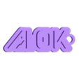 alok-kc.STL alok - keychain and logo