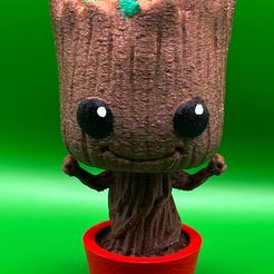 Baby Groot Funko Pop Bobblehead | STL + 3MF (Colored)